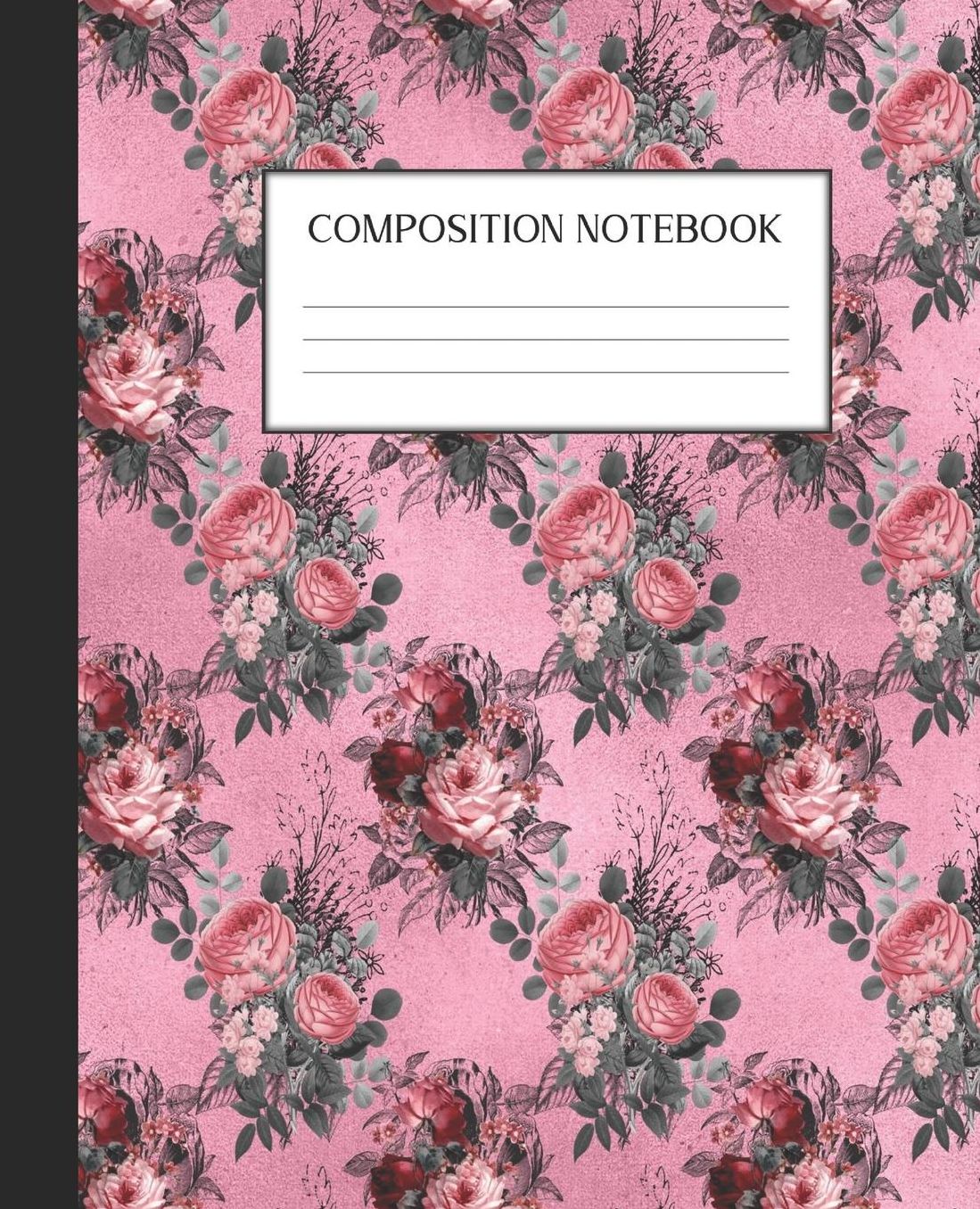 Composition Notebook: Wide Ruled Notebook Pink Gothic Lined Journal 100 Pages 7.5 x 9.25 School Subject Book Notes Student Gift Kids Teenager Adult Teacher