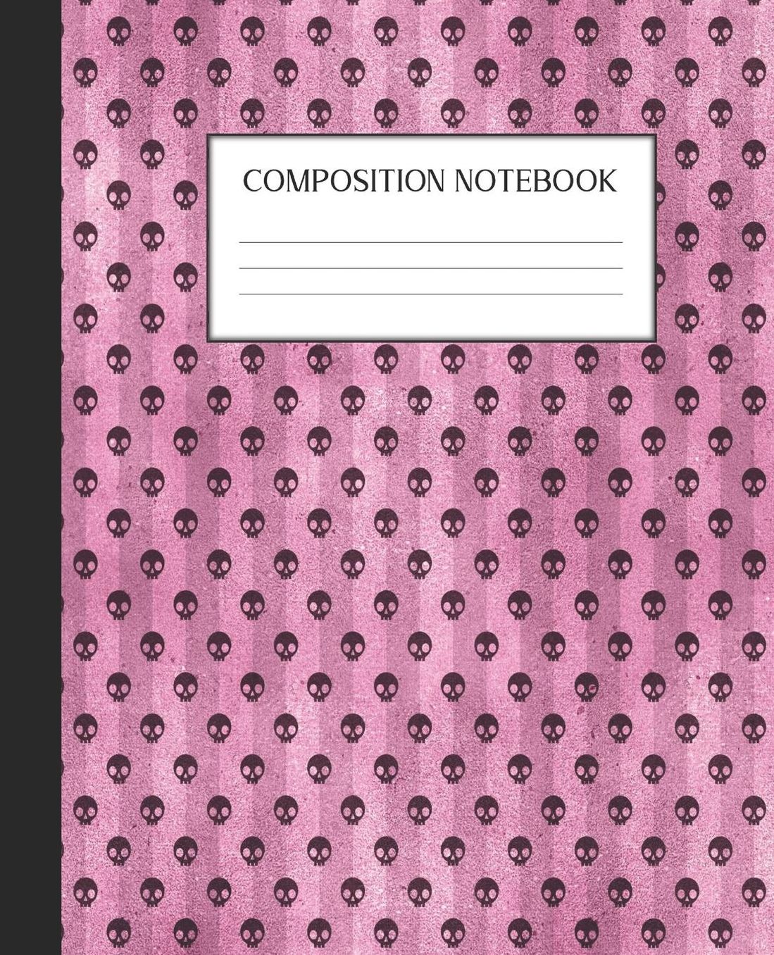 Composition Notebook: Wide Ruled Notebook Pink Gothic Lined Journal 100 Pages 7.5 x 9.25 School Subject Book Notes Student Gift Kids Teenager Adult Teacher