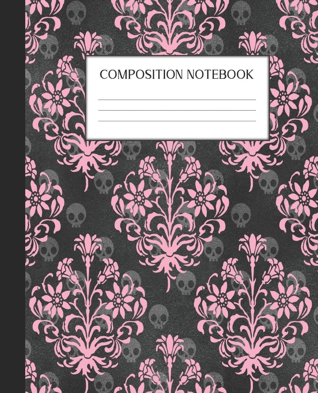 Composition Notebook: Wide Ruled Notebook Pink Gothic Lined Journal 100 Pages 7.5 x 9.25 School Subject Book Notes Student Gift Kids Teenager Adult Teacher