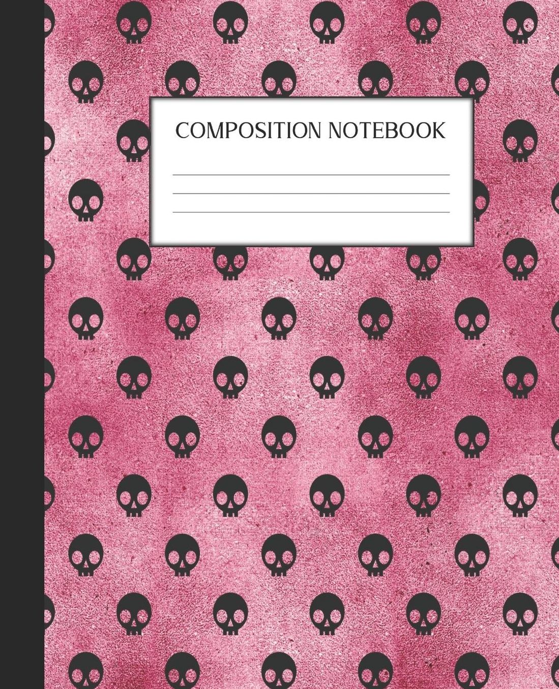 Composition Notebook: Wide Ruled Notebook Pink Gothic Lined Journal 100 Pages 7.5 x 9.25 School Subject Book Notes Student Gift Kids Teenager Adult Teacher