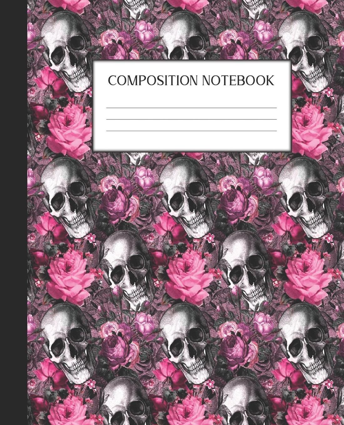 Composition Notebook: Wide Ruled Notebook Pink Gothic Lined Journal 100 Pages 7.5 x 9.25 School Subject Book Notes Student Gift Kids Teenager Adult Teacher