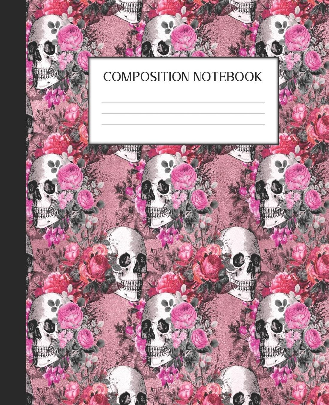 Composition Notebook: Wide Ruled Notebook Pink Gothic Lined Journal 100 Pages 7.5 x 9.25 School Subject Book Notes Student Gift Kids Teenager Adult Teacher