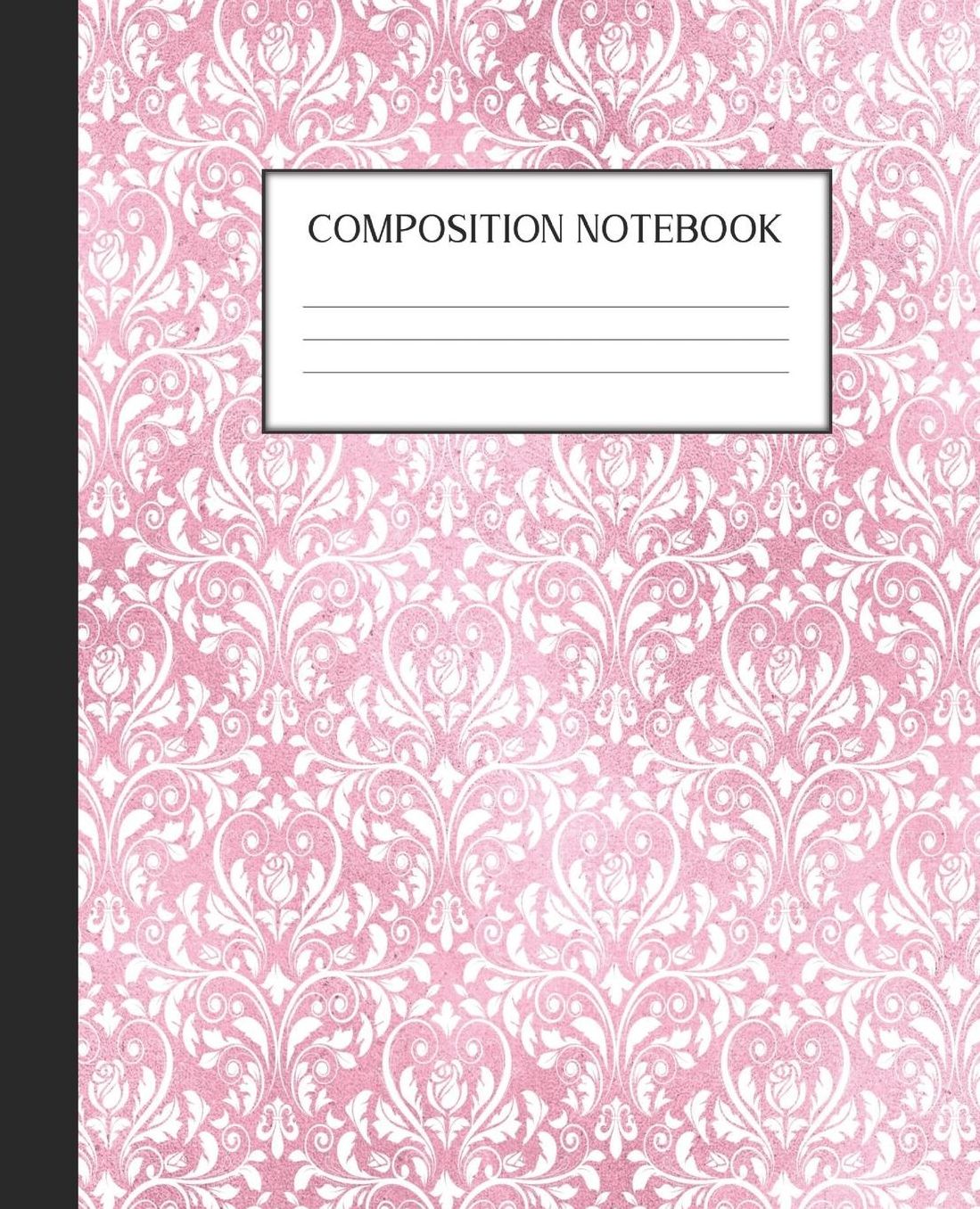 Composition Notebook: Wide Ruled Notebook Pink Gothic Lined Journal 100 Pages 7.5 x 9.25 School Subject Book Notes Student Gift Kids Teenager Adult Teacher