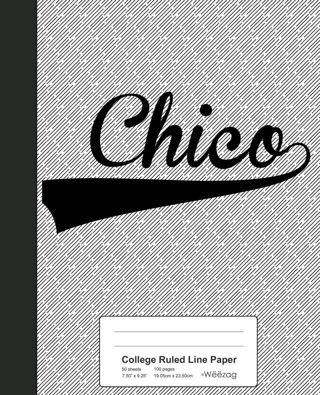 College Ruled Line Paper: CHICO Notebook