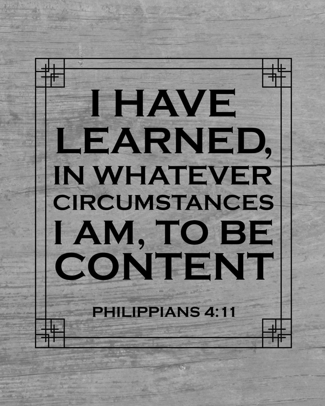 I Have Learned, In Whatever Circumstances I Am, To Be Content. Philippians 4: 11: Gratitude Journal for Men with Bible Scripture Verse - Daily Writing to Promote Gratefulness and Happiness - 8x10 Diary Notebook - 120 Journal Lined Pages