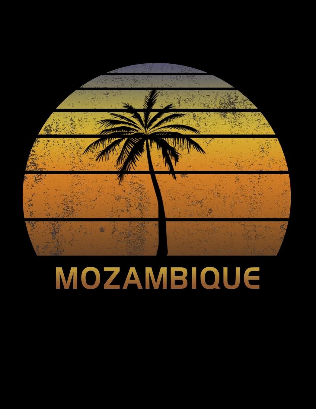 Mozambique: Africa Notebook Lined College Ruled Paper For Taking Notes. Stylish Journal Diary 8.5 x 11 Inch Soft Cover. For Home, Work Or School.