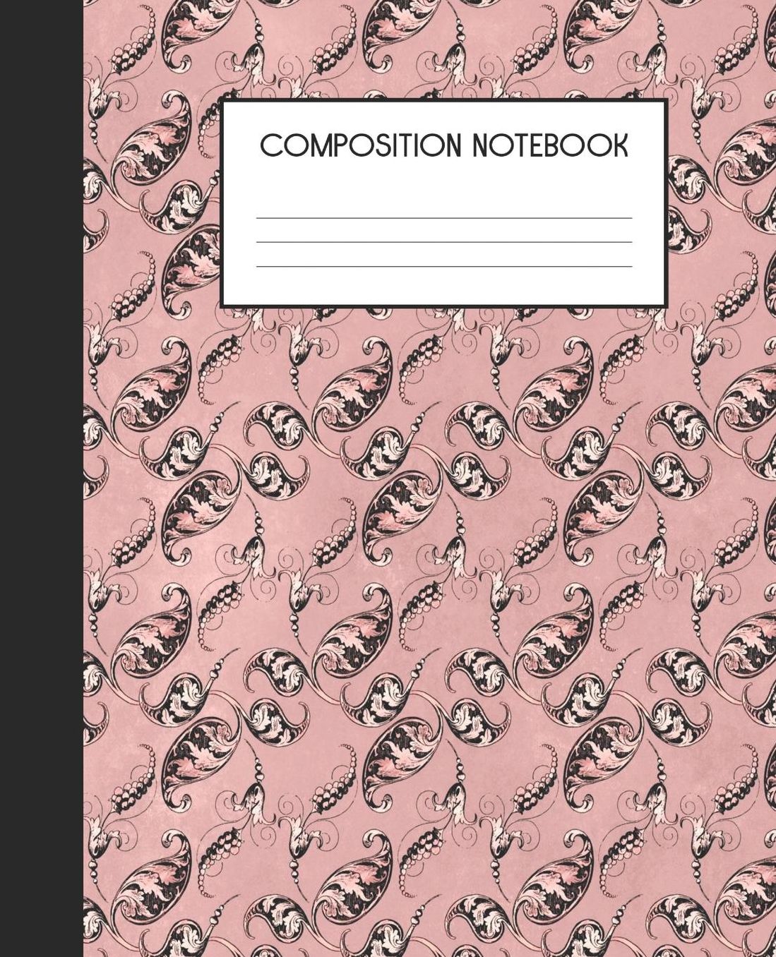 Composition Notebook: Wide Ruled Notebook Pink Peacock Lined Journal 100 Pages 7.5 x 9.25 School Subject Book Notes Student Gift Kids Teenager Adult Teacher