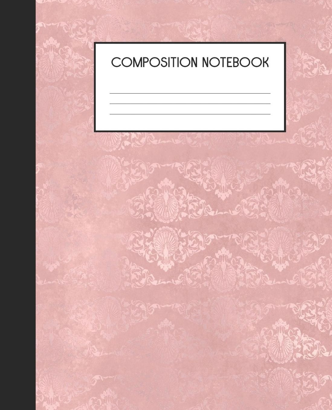 Composition Notebook: Wide Ruled Notebook Pink Peacock Lined Journal 100 Pages 7.5 x 9.25 School Subject Book Notes Student Gift Kids Teenager Adult Teacher