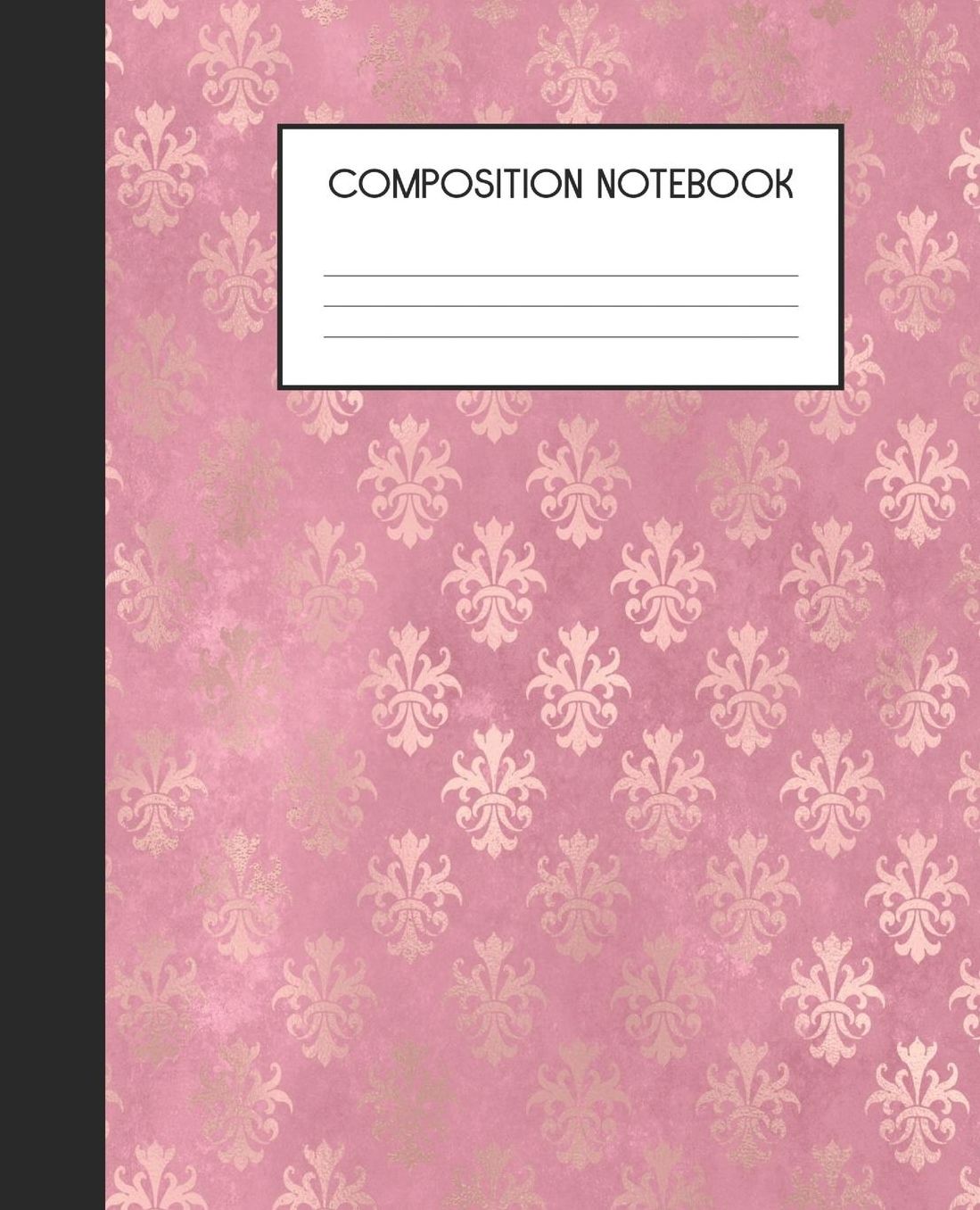Composition Notebook: Wide Ruled Notebook Pink Peacock Lined Journal 100 Pages 7.5 x 9.25 School Subject Book Notes Student Gift Kids Teenager Adult Teacher