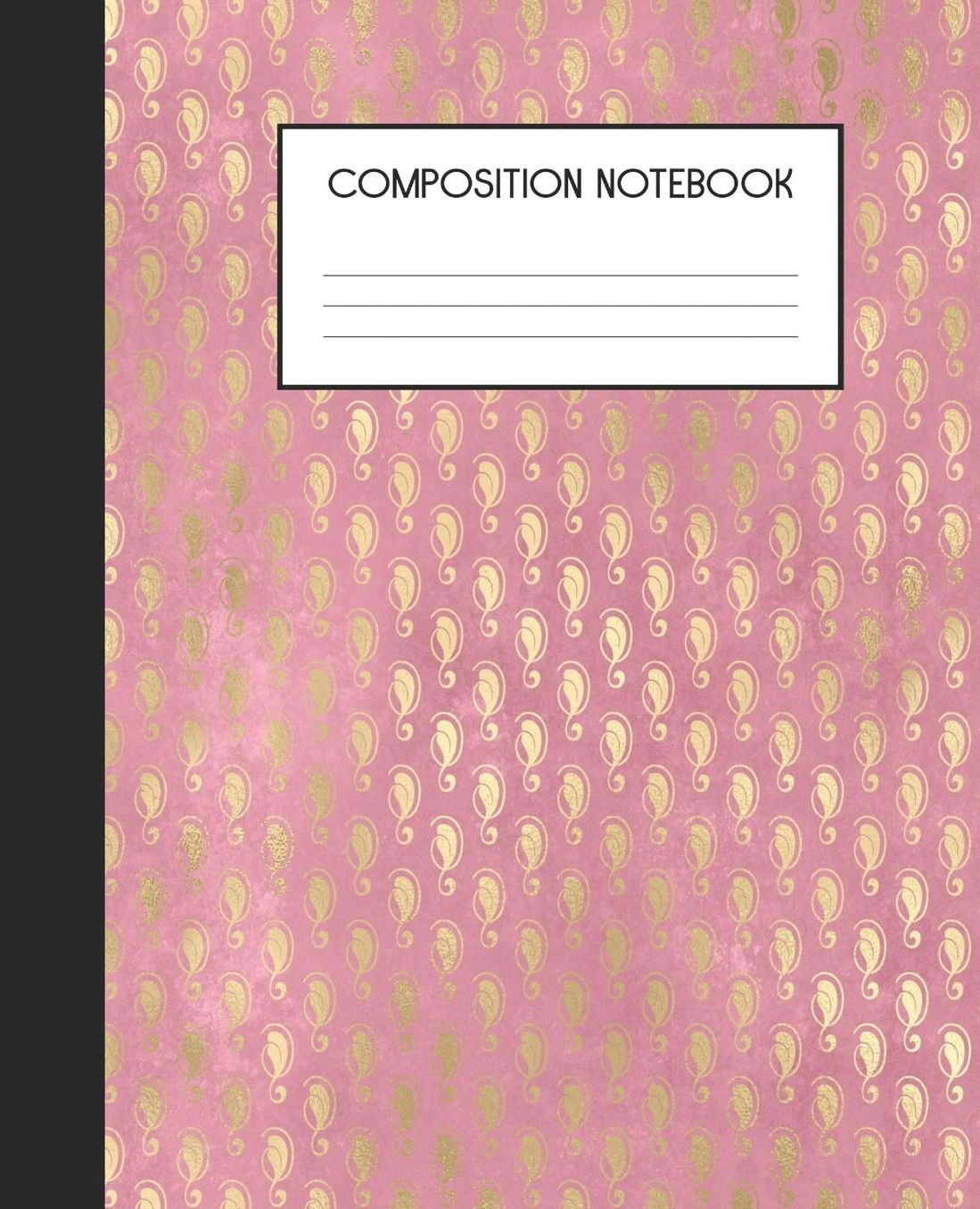 Composition Notebook: Wide Ruled Notebook Pink Peacock Lined Journal 100 Pages 7.5 x 9.25 School Subject Book Notes Student Gift Kids Teenager Adult Teacher