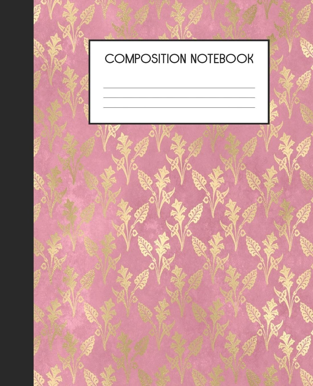 Composition Notebook: Wide Ruled Notebook Pink Peacock Lined Journal 100 Pages 7.5 x 9.25 School Subject Book Notes Student Gift Kids Teenager Adult Teacher