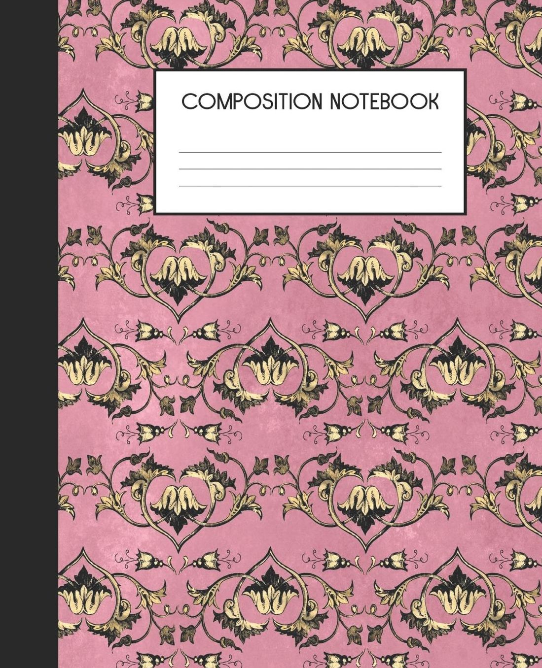 Composition Notebook: Wide Ruled Notebook Pink Peacock Lined Journal 100 Pages 7.5 x 9.25 School Subject Book Notes Student Gift Kids Teenager Adult Teacher