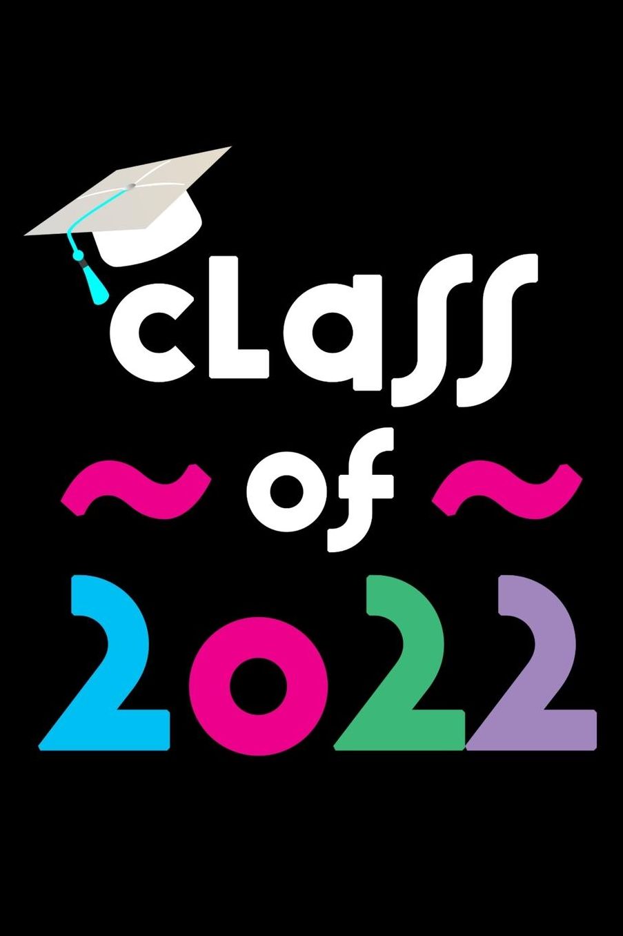 Class of 2022: Journal, 6 x 9 Notebook, 120 lined pages, black