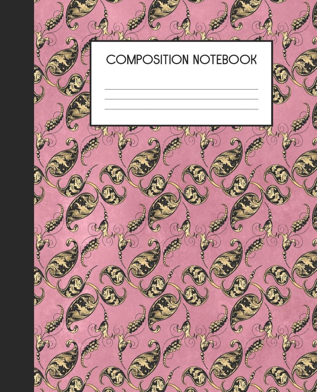 Composition Notebook: Wide Ruled Notebook Pink Peacock Lined Journal 100 Pages 7.5 x 9.25 School Subject Book Notes Student Gift Kids Teenager Adult Teacher