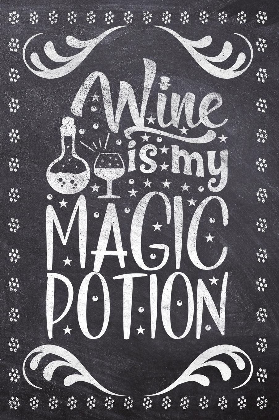 Wine Is My Magic Potion: Wine Tasting Review/Score Handbook, Journal and Adult Coloring Book (3 Books in 1) - Compact Size 6x9 (124 Pages) Notebook for Journaling, Colouring, Writing Notes, Thoughts, Ideas, Reminders and More - Funny Saying Cover