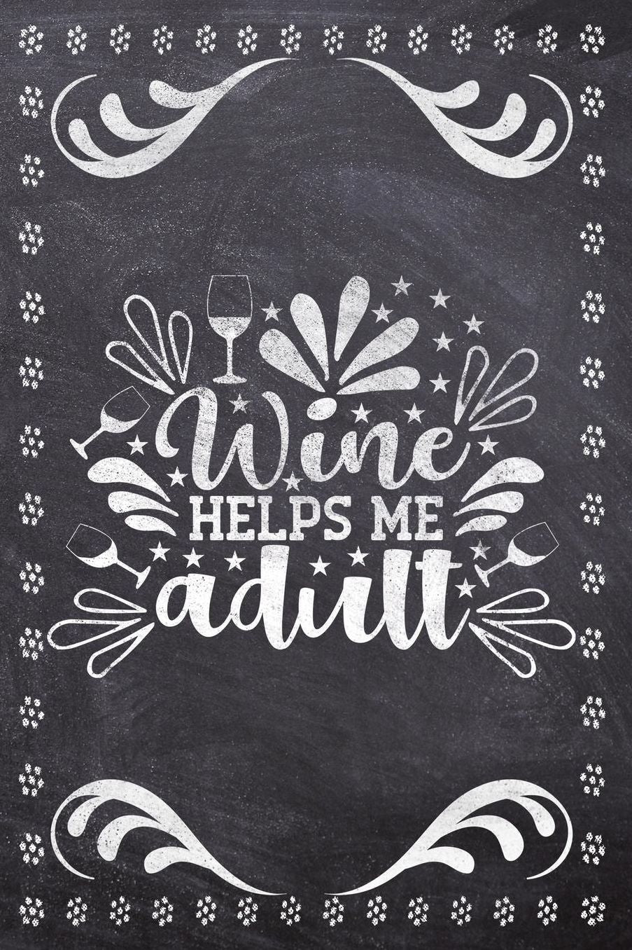 Wine Helps Me Adult: Wine Tasting Review/Score Handbook, Journal and Adult Coloring Book (3 Books in 1) - Compact Size 6x9 (124 Pages) Notebook for Journaling, Colouring, Writing Notes, Thoughts, Ideas, Reminders and More - Funny Saying Cover