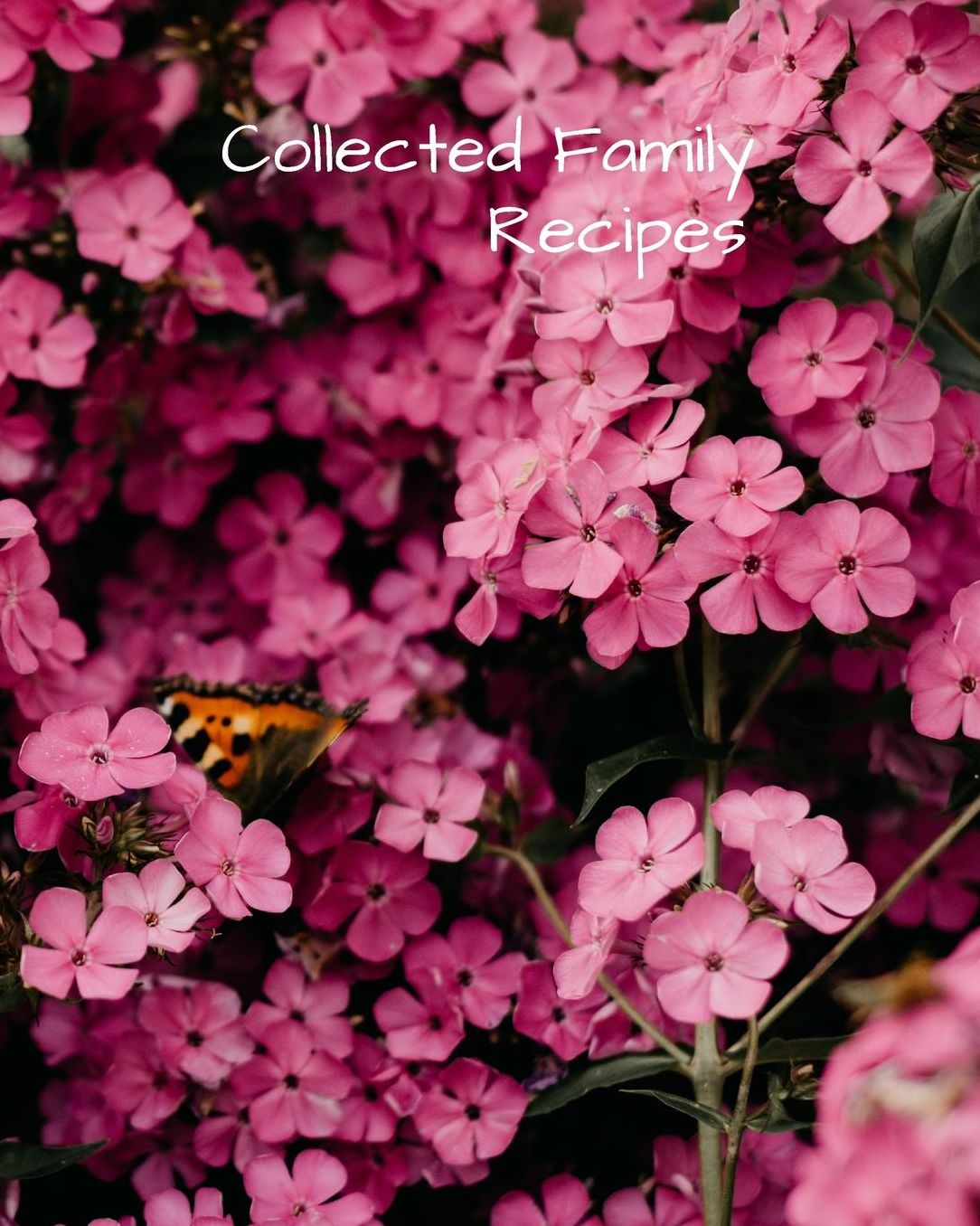 Collected Family Recipes: Blank Recipe Book to Collect Recipes You Love in, Your Own Custom Cookbook, this 8 x 10 132 page journal has room for 63 recipes giving you two hole pages per recipe to Organizer and it has a conversion chart in the back