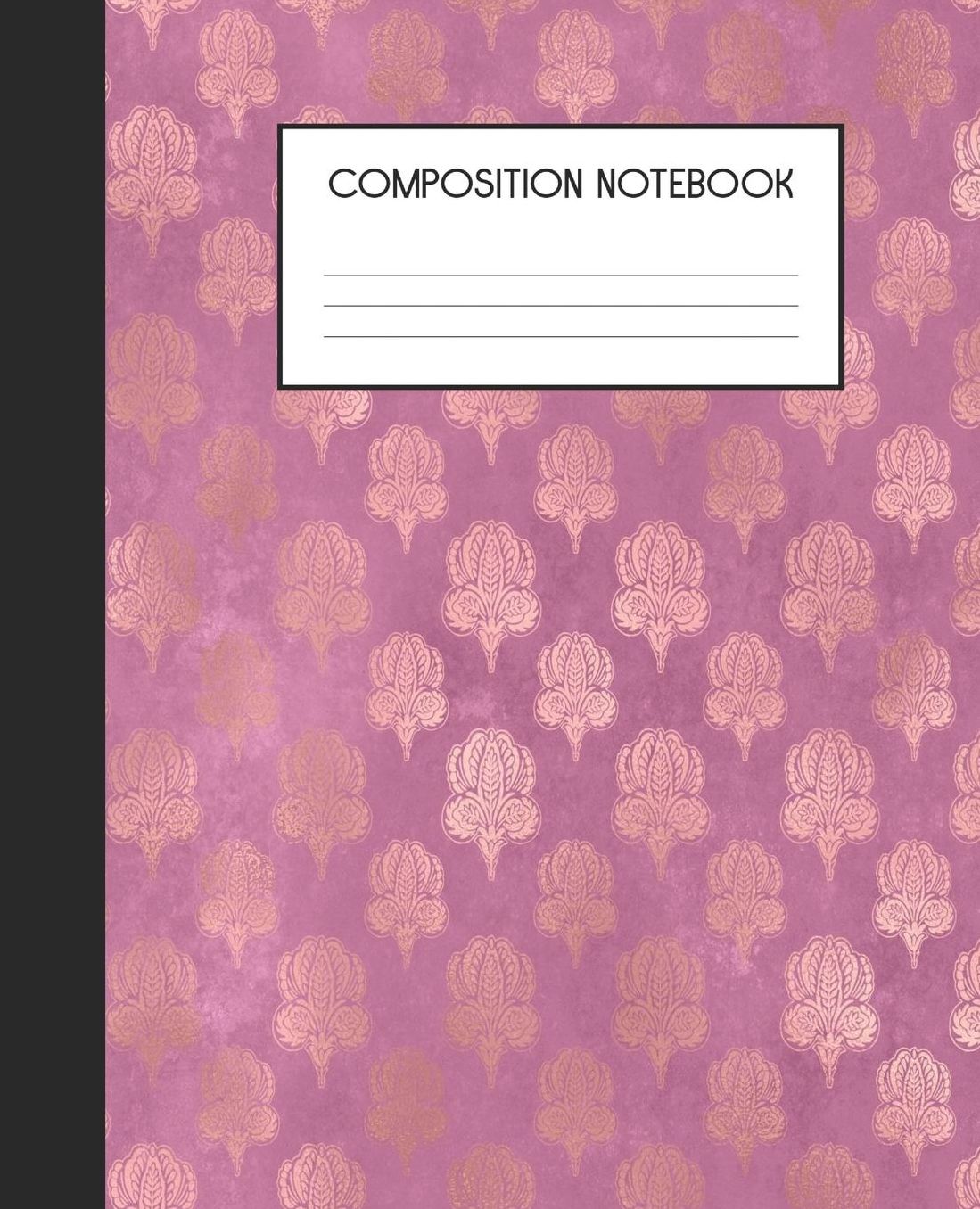Composition Notebook: Wide Ruled Notebook Pink Peacock Lined Journal 100 Pages 7.5 x 9.25 School Subject Book Notes Student Gift Kids Teenager Adult Teacher