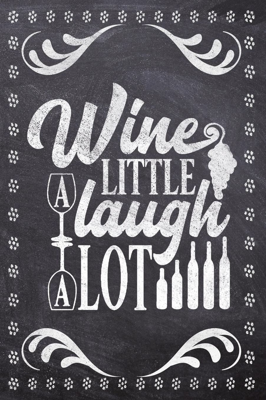 Wine A Little Laugh A Lot: Wine Tasting Review/Score Handbook, Journal and Adult Coloring Book (3 Books in 1) - Compact Size 6x9 (124 Pages) Notebook for Journaling, Colouring, Writing Notes, Thoughts, Ideas, Reminders and More - Funny Saying Cover