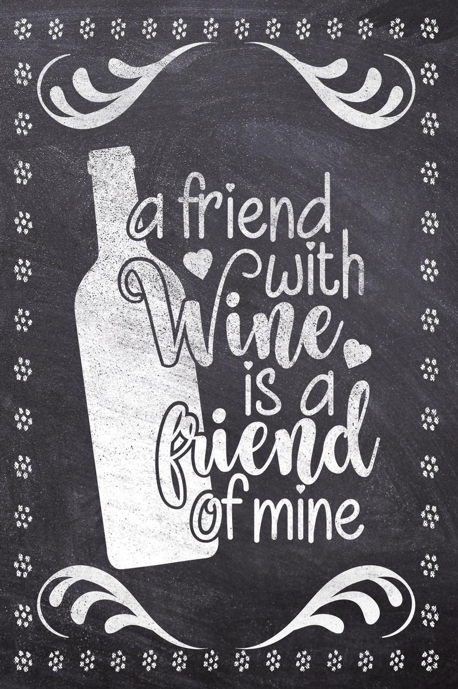 A friend With Wine Is A Friend Of Mine: Wine Tasting Review/Score Handbook, Journal and Adult Coloring Book (3 Books in 1) - Compact Size 6x9 (124 Pages) Notebook for Journaling, Colouring, Writing Notes, Thoughts, Ideas, Reminders and More