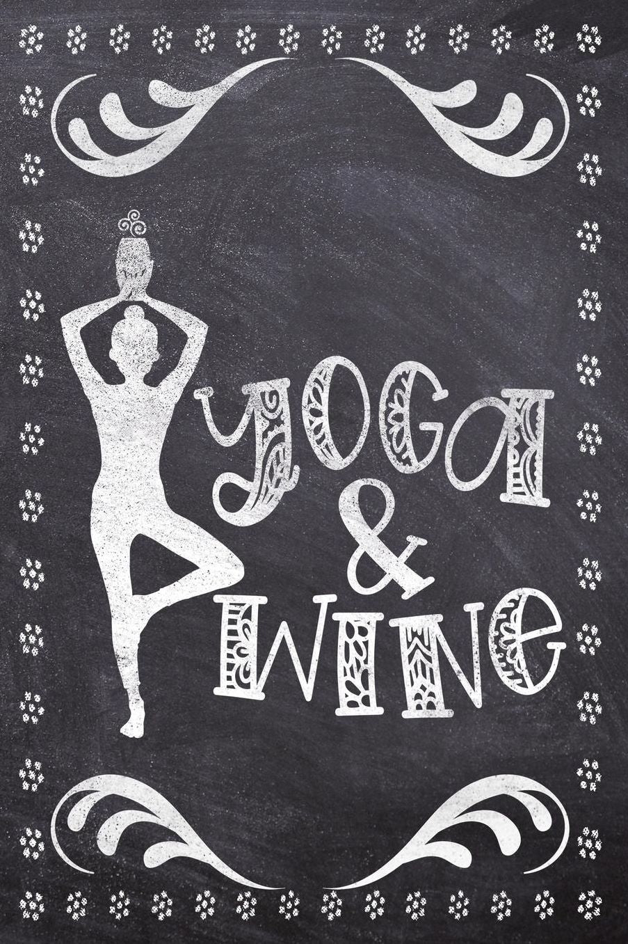Yoga & Wine: Wine Tasting Review/Score Handbook, Journal and Adult Coloring Book (3 Books in 1) - Compact Size 6x9 (124 Pages) Notebook for Journaling, Colouring, Writing Notes, Thoughts, Ideas, Reminders and More - Funny Saying Cover
