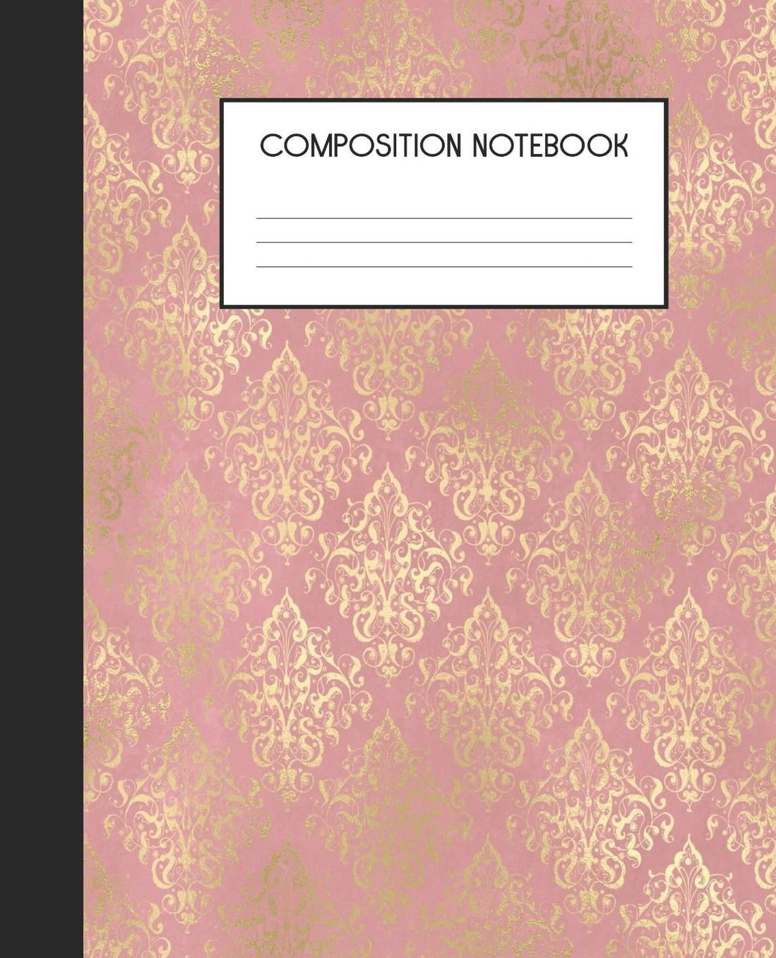 Composition Notebook: Wide Ruled Notebook Pink Peacock Lined Journal 100 Pages 7.5 x 9.25 School Subject Book Notes Student Gift Kids Teenager Adult Teacher