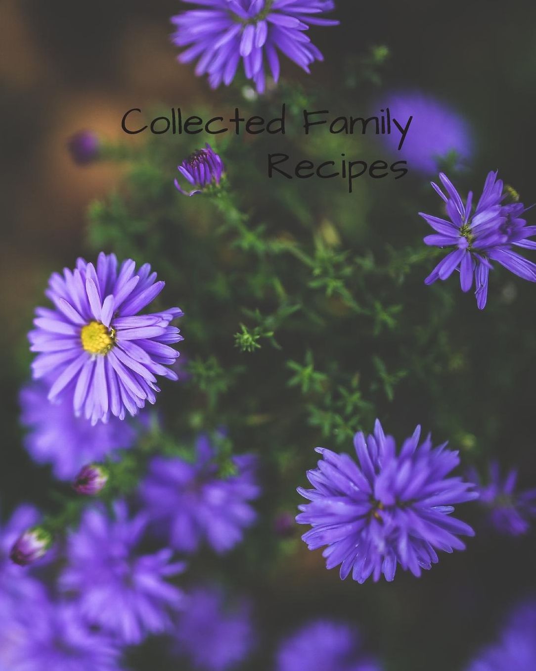 Collected Family Recipes: Blank Recipe Book to Collect Recipes You Love in, Your Own Custom Cookbook, this 8 x 10 132 page journal has room for 63 recipes giving you two hole pages per recipe to Organizer and it has a conversion chart in the back