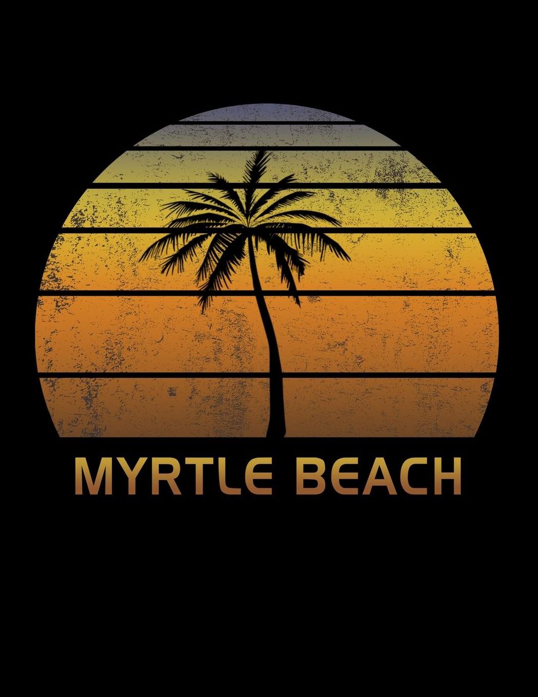 Myrtle Beach: Notebook Lined College Ruled Paper For Taking Notes. Stylish Journal Diary 8.5 x 11 Inch Soft Cover. For Home, Work Or School.
