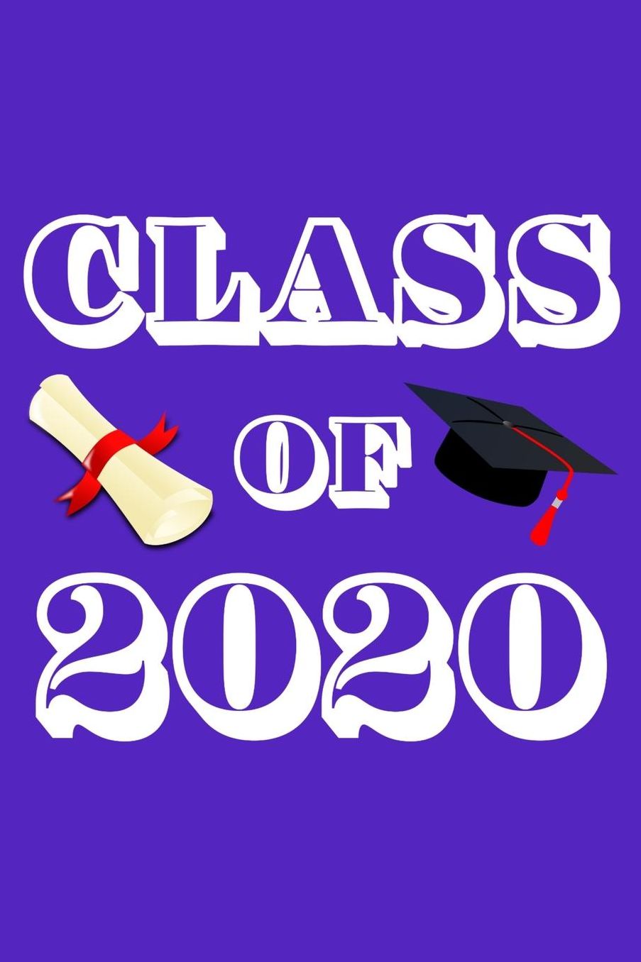 Class of 2020: Weekly Planner, 6 x 9 Notebook, 120 lined pages, Dark Purple