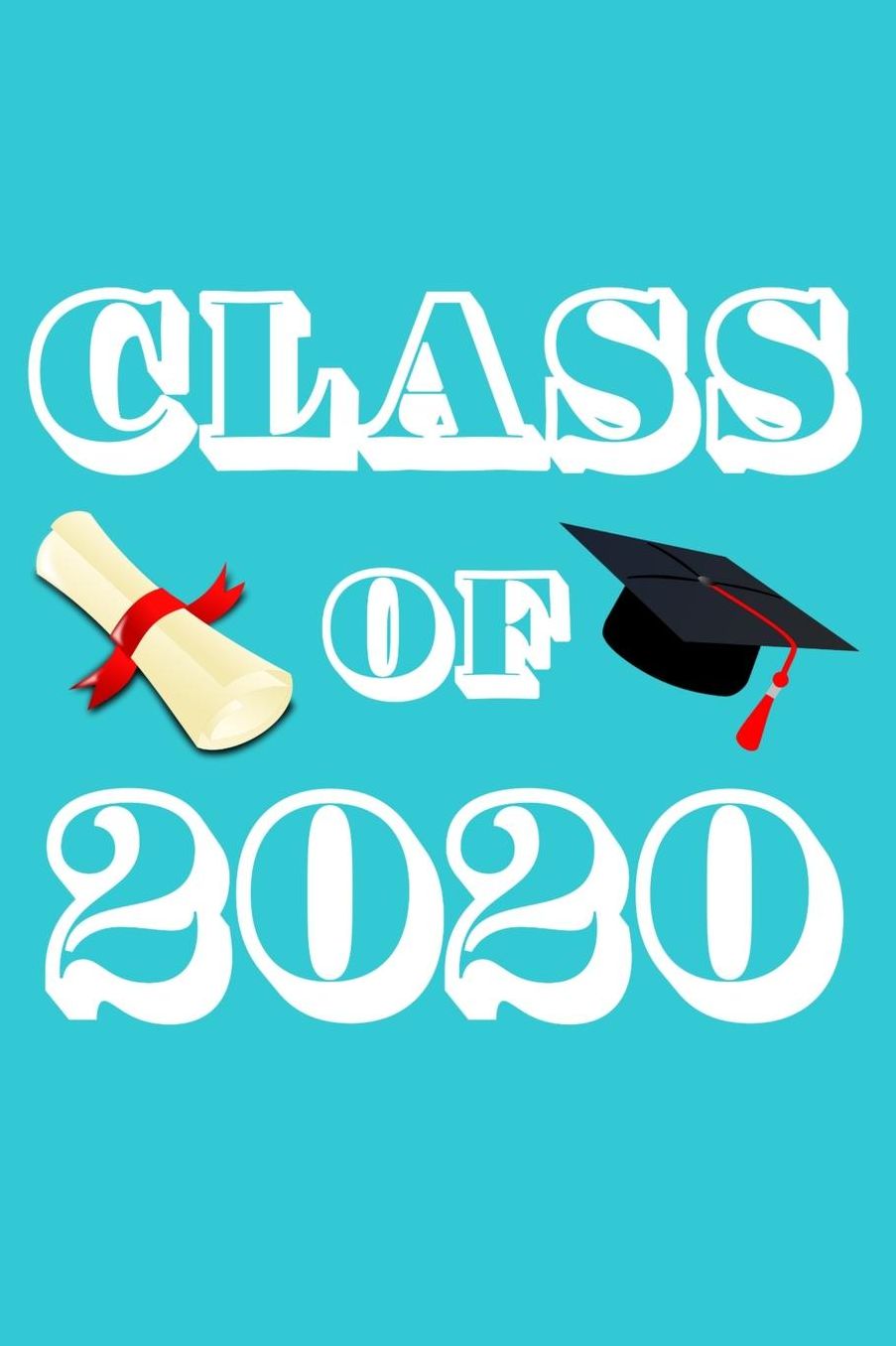 Class of 2020: Weekly Planner, 6 x 9 Notebook, 120 lined pages, Light Blue