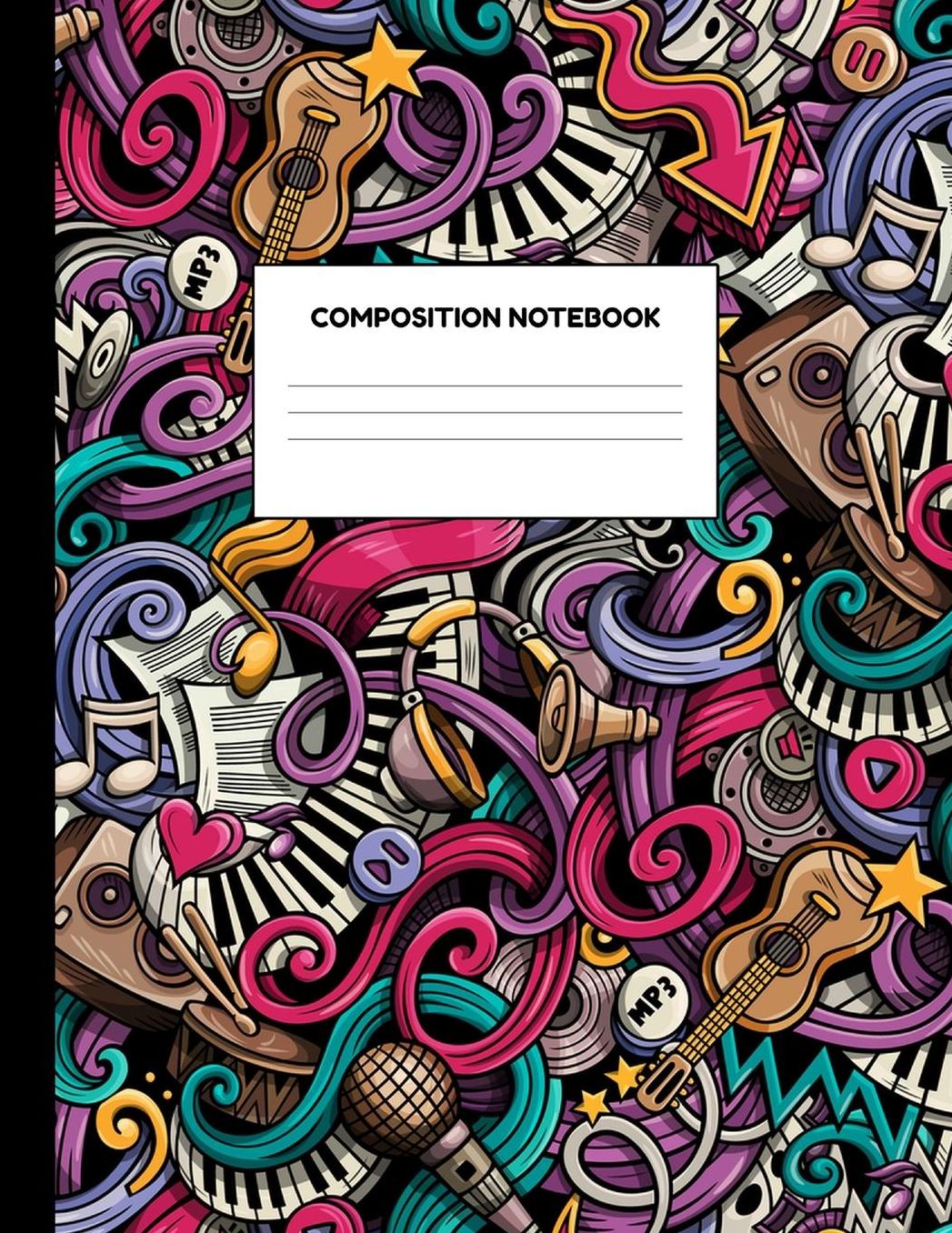 Composition Notebook: Wide Ruled Paper Notebook Journal - Blank Lined Workbook for Teens Kids Students Girls for Home School College for Writing Notes