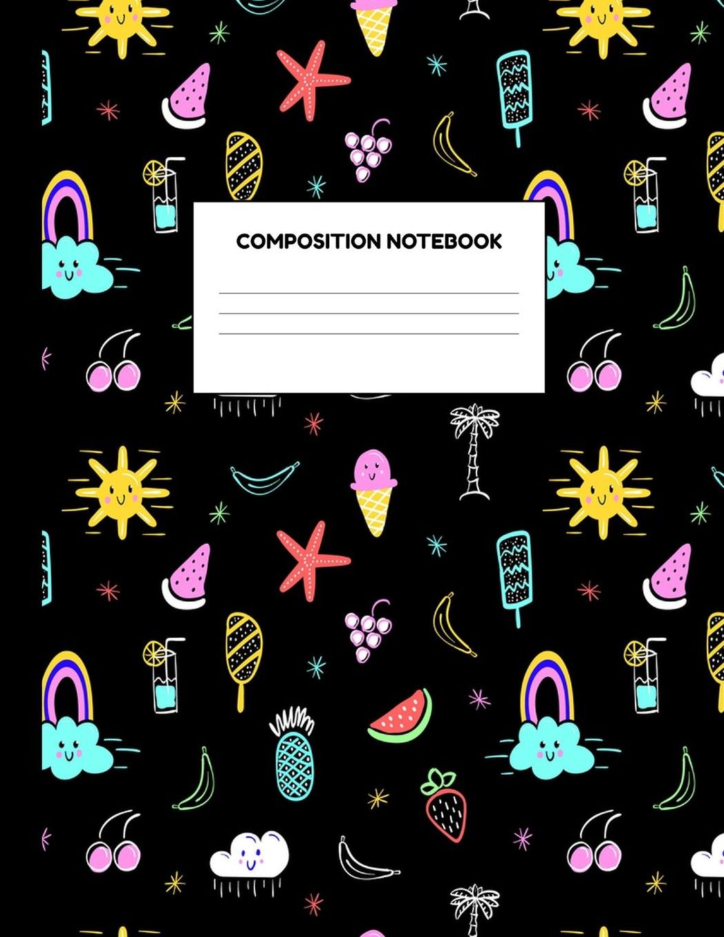 Composition Notebook: Wide Ruled Paper Notebook Journal - Blank Lined Workbook for Teens Kids Students Girls for Home School College for Writing Notes