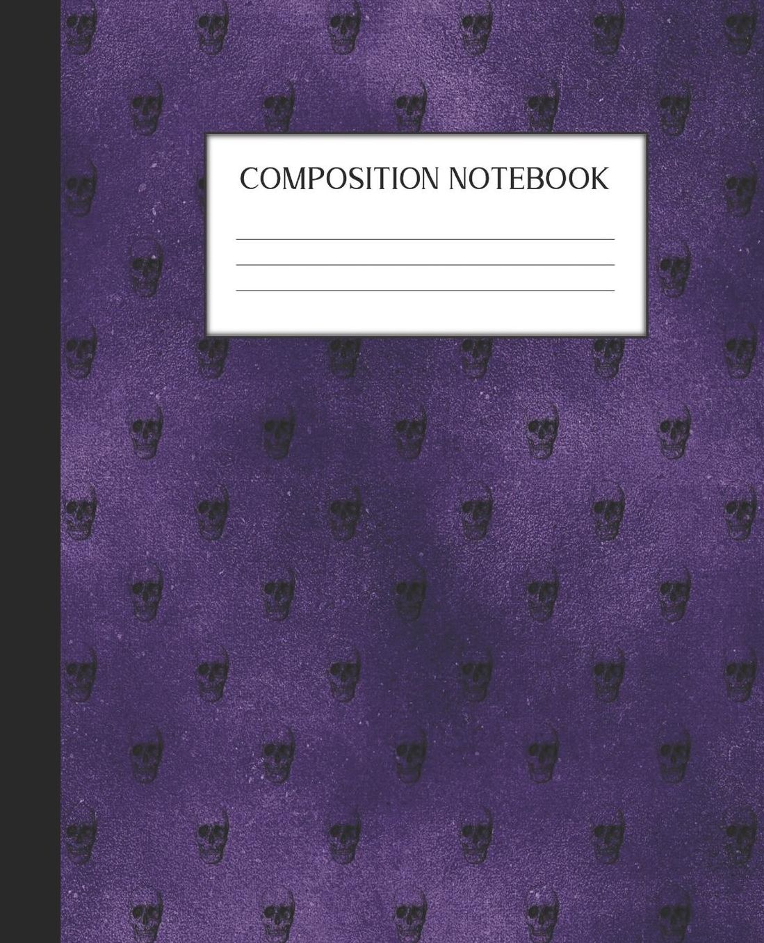 Composition Notebook: Wide Ruled Notebook Purple Gothic Lined Journal 100 Pages 7.5 x 9.25 School Subject Book Notes Student Gift Kids Teenager Adult Teacher