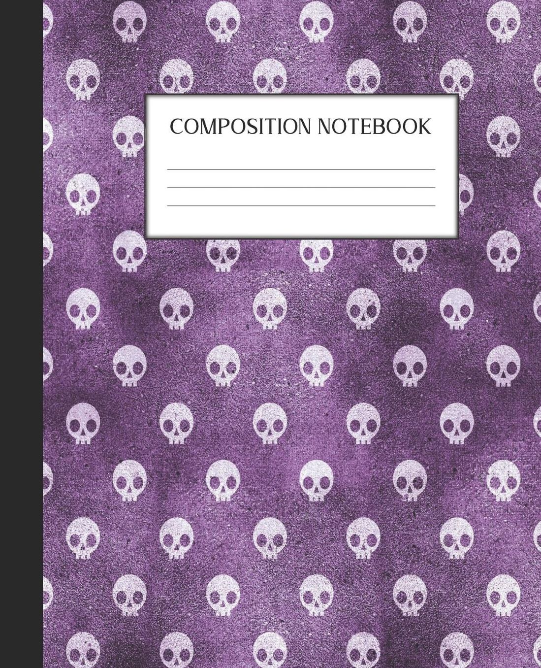 Composition Notebook: Wide Ruled Notebook Purple Gothic Lined Journal 100 Pages 7.5 x 9.25 School Subject Book Notes Student Gift Kids Teenager Adult Teacher