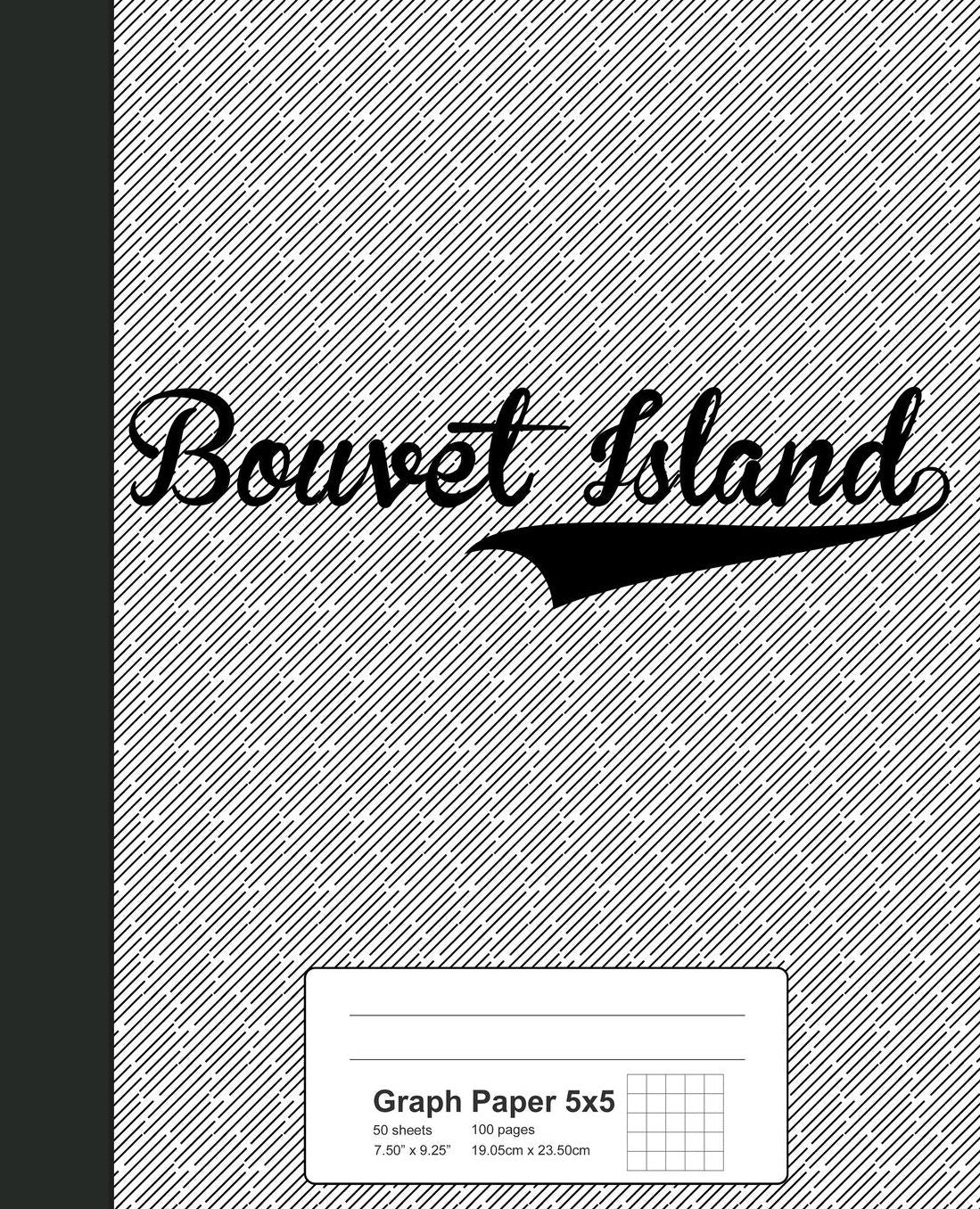 Graph Paper 5x5: BOUVET ISLAND Notebook