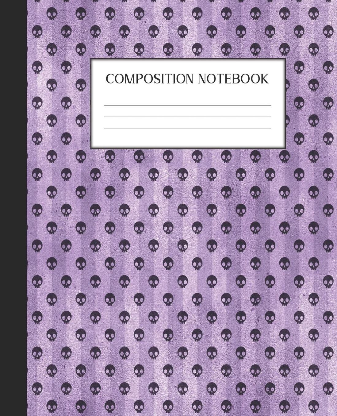 Composition Notebook: Wide Ruled Notebook Purple Gothic Lined Journal 100 Pages 7.5 x 9.25 School Subject Book Notes Student Gift Kids Teenager Adult Teacher