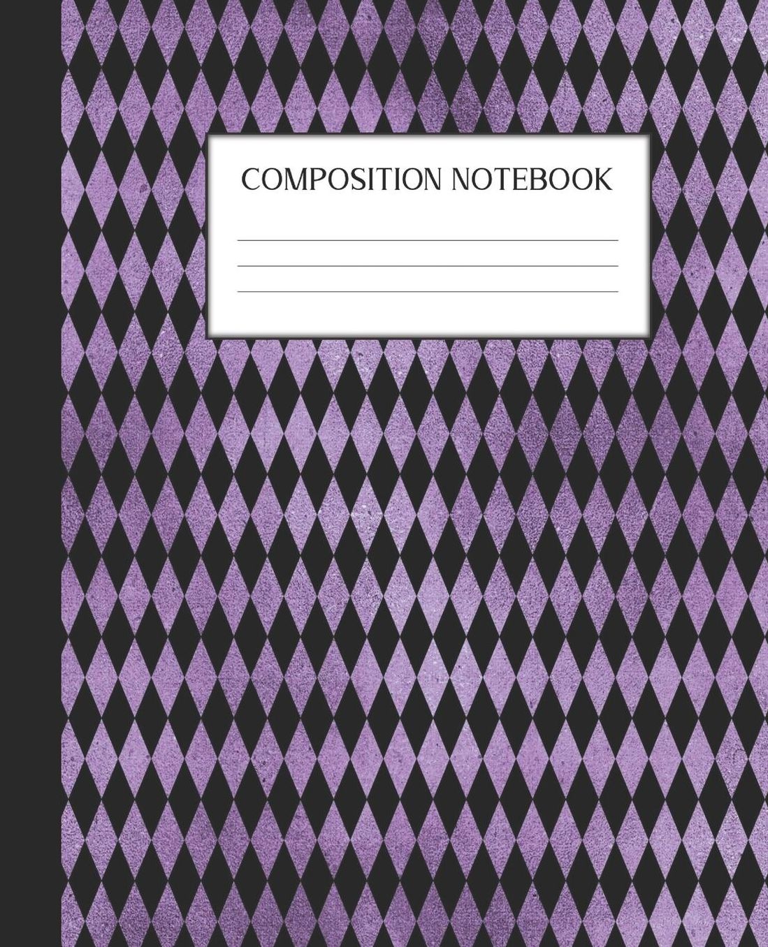 Composition Notebook: Wide Ruled Notebook Purple Gothic Lined Journal 100 Pages 7.5 x 9.25 School Subject Book Notes Student Gift Kids Teenager Adult Teacher