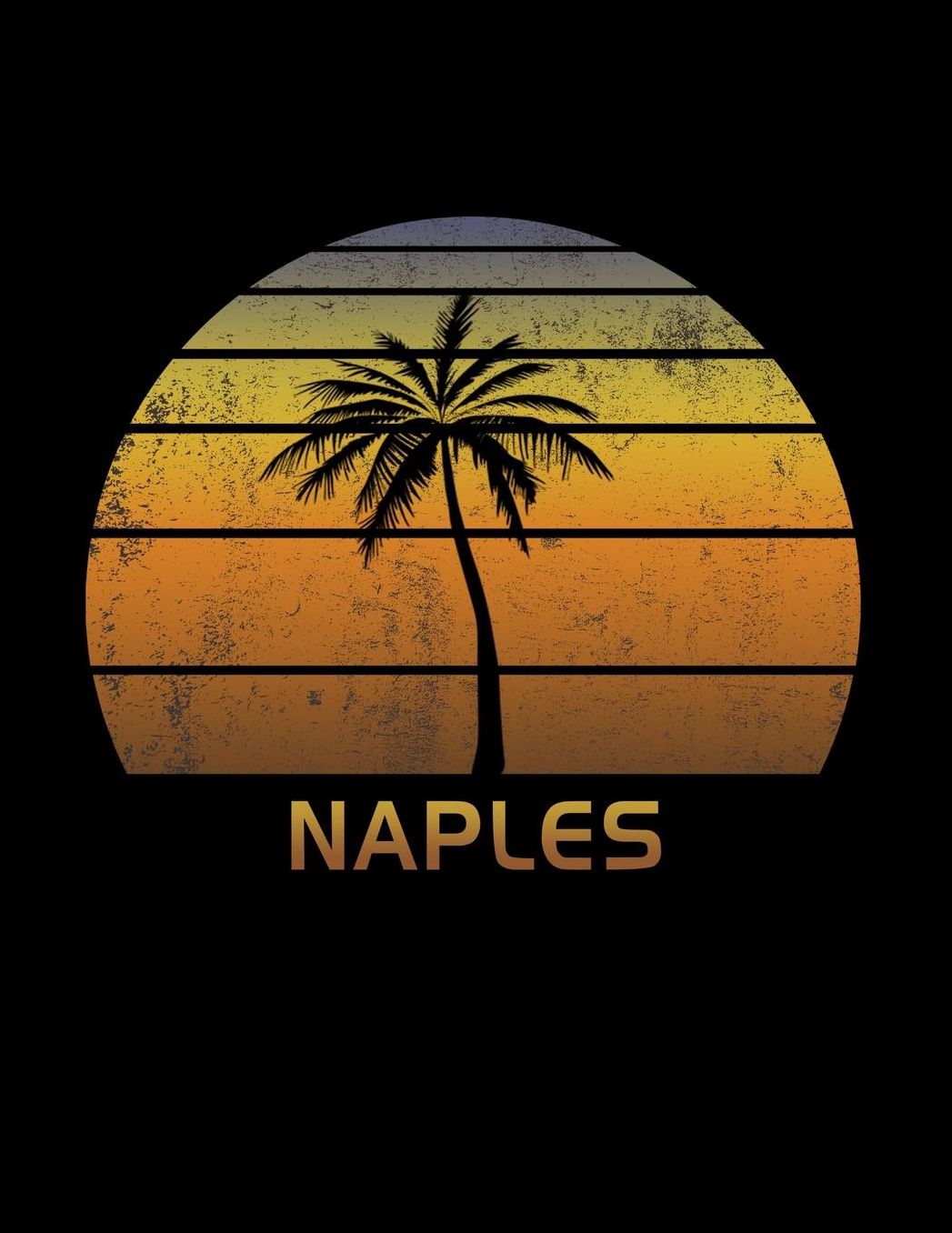 Naples: Italy Florida Notebook Lined College Ruled Paper For Taking Notes. Stylish Journal Diary 8.5 x 11 Inch Soft Cover. For Home, Work Or School.