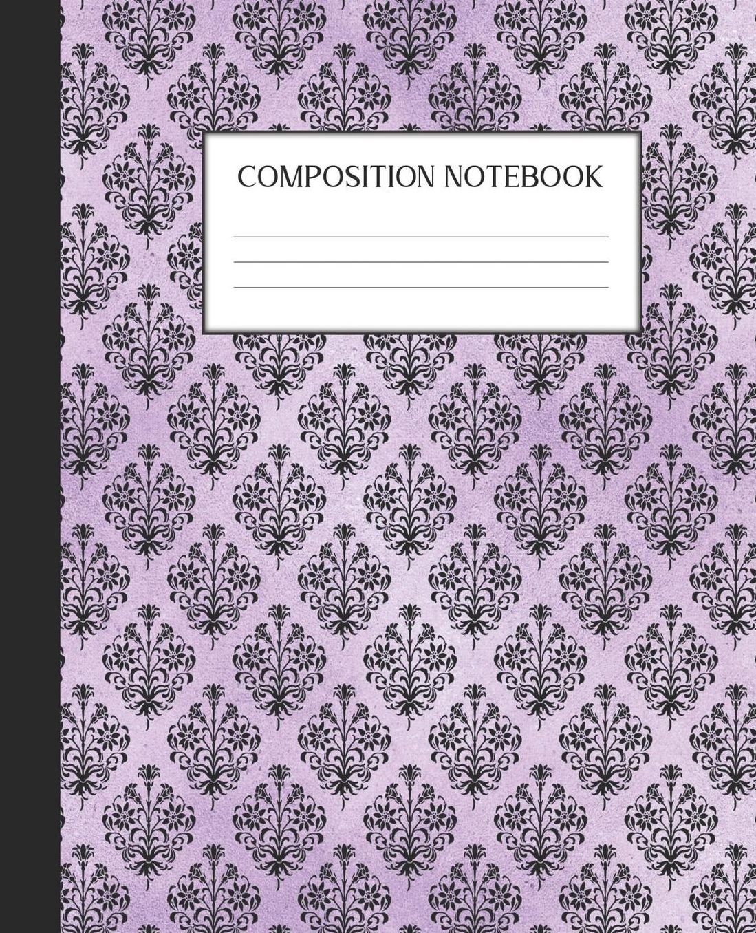 Composition Notebook: Wide Ruled Notebook Purple Gothic Lined Journal 100 Pages 7.5 x 9.25 School Subject Book Notes Student Gift Kids Teenager Adult Teacher