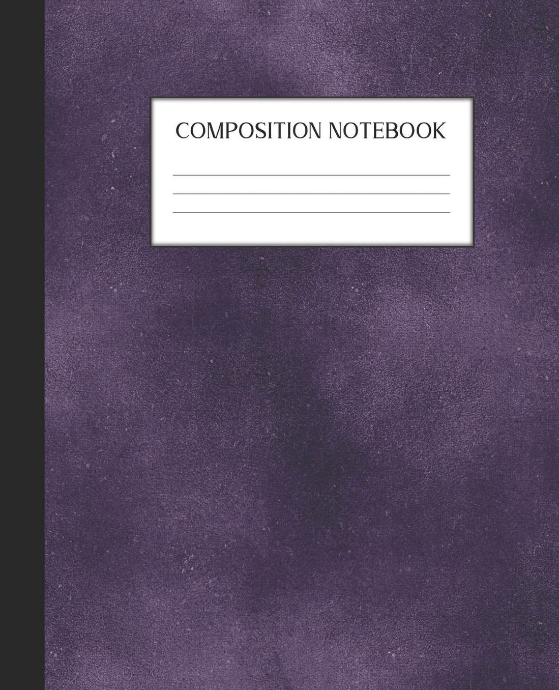Composition Notebook: Wide Ruled Notebook Purple Gothic Lined Journal 100 Pages 7.5 x 9.25 School Subject Book Notes Student Gift Kids Teenager Adult Teacher