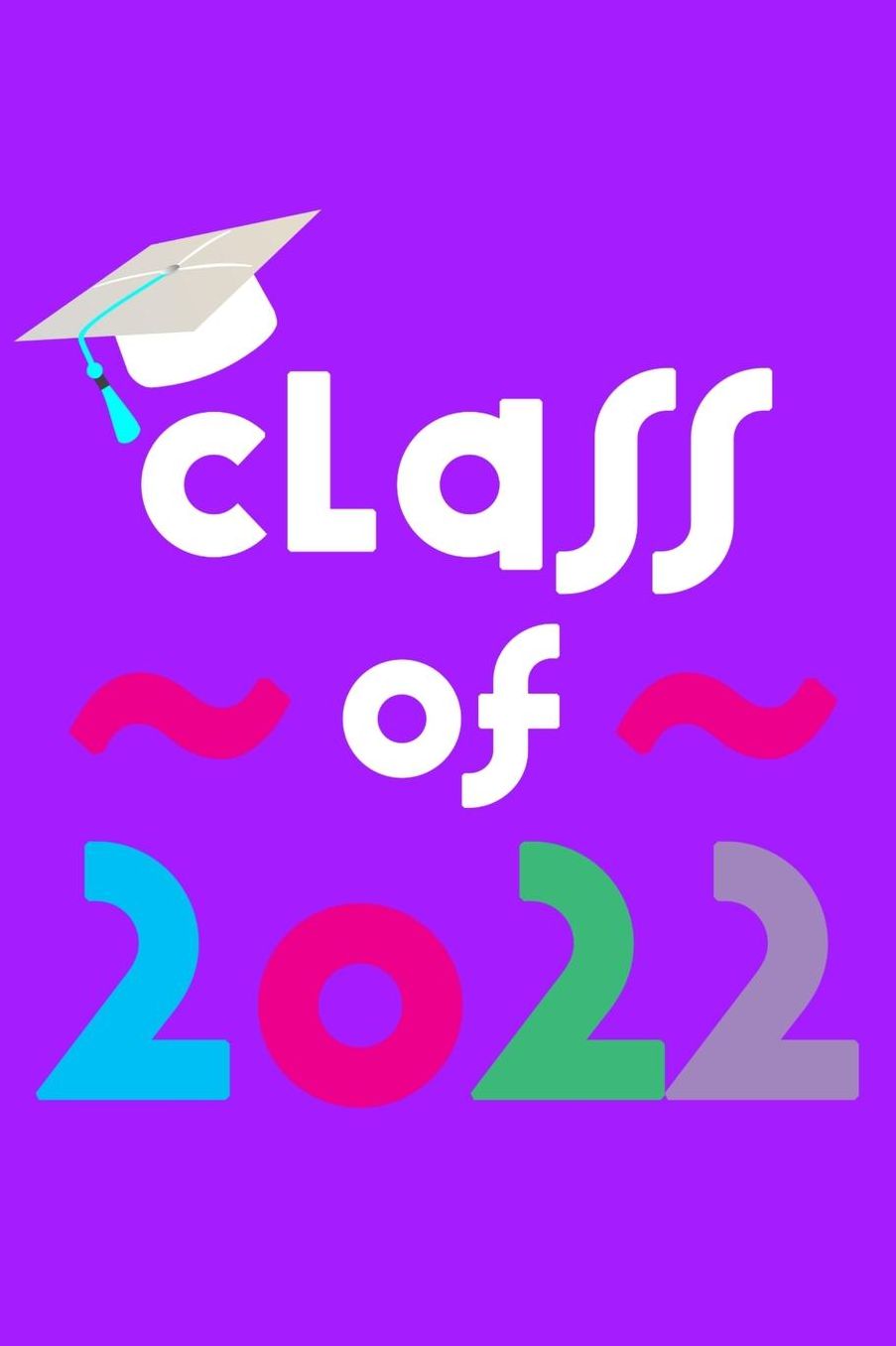 Class of 2022: Weekly Planner, 6 x 9 Notebook, 120 lined pages, Light Purple