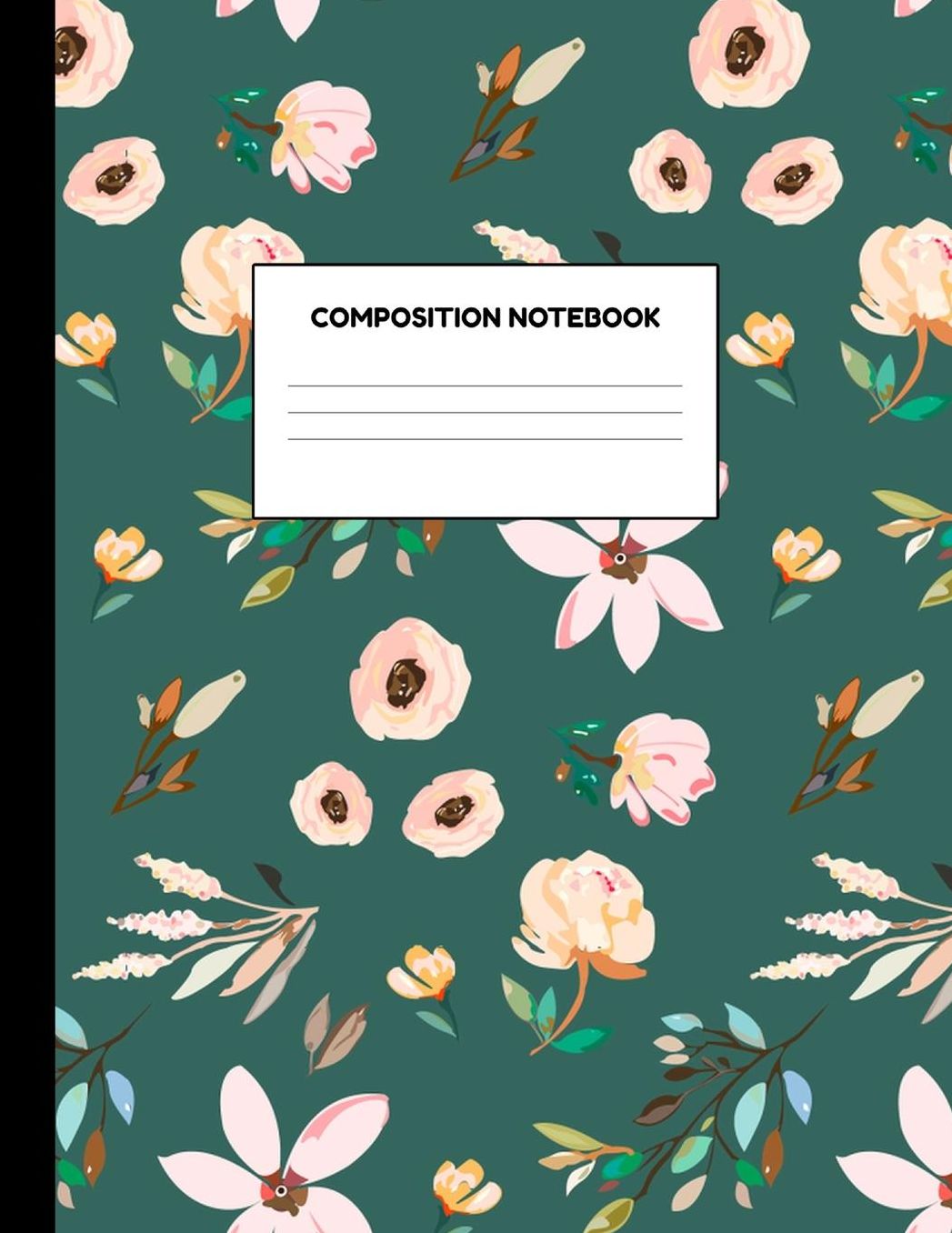 Composition Notebook: Wide Ruled Paper Notebook Journal - Blank Lined Workbook for Teens Kids Students Girls for Home School College for Writing Notes