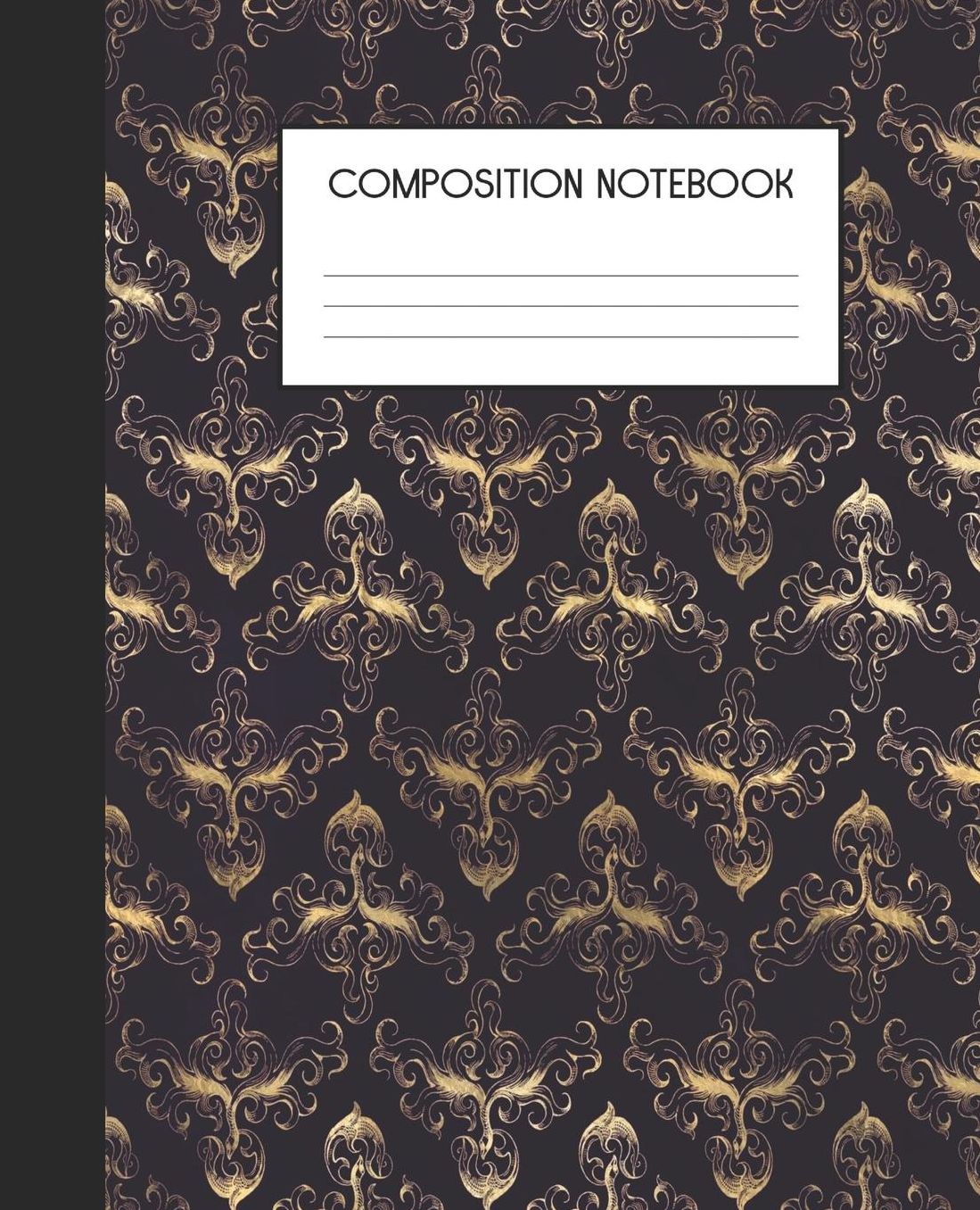 Composition Notebook: Wide Ruled Notebook Purple Peacock Lined Journal 100 Pages 7.5 x 9.25 School Subject Book Notes Student Gift Kids Teenager Adult Teacher