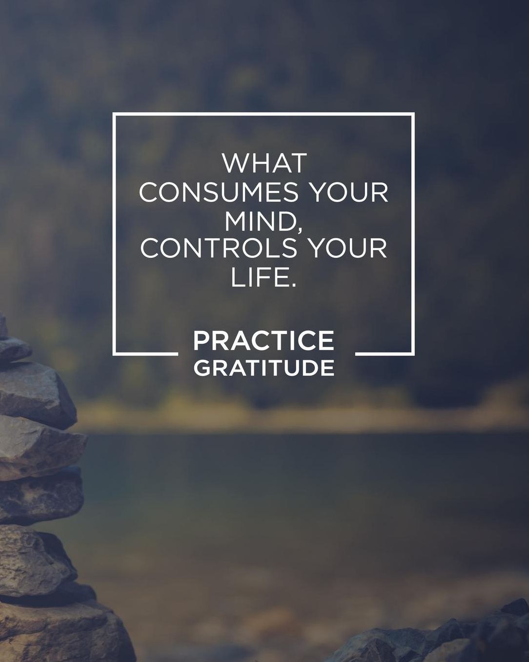 What Consumes Your Mind, Controls Your Life. Practice Gratitude.: Gratitude Journal for Men - Daily Writing to Promote Gratefulness and Happiness - 8x10 Diary Notebook - 120 Journal Lined Pages