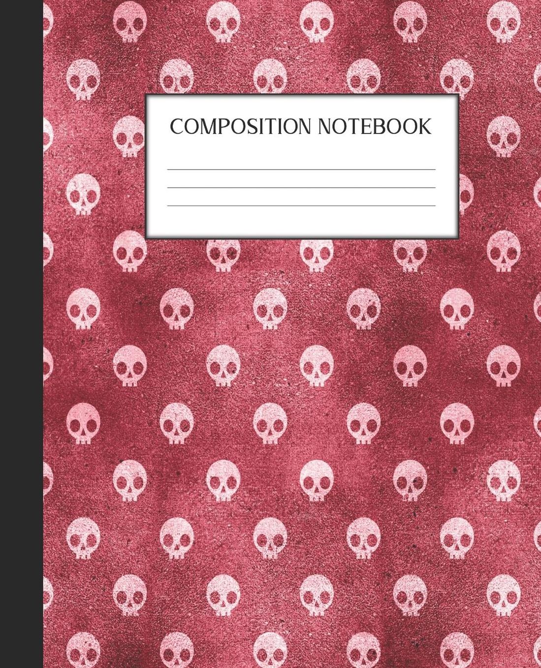 Composition Notebook: Wide Ruled Notebook Red Gothic Lined Journal 100 Pages 7.5 x 9.25 School Subject Book Notes Student Gift Kids Teenager Adult Teacher