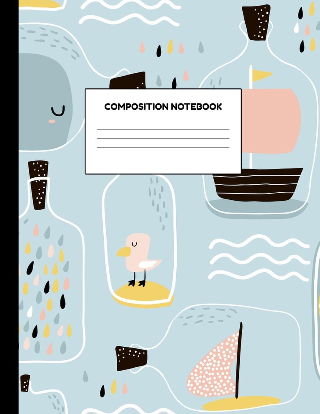 Composition Notebook: Wide Ruled Paper Notebook Journal - Blank Lined Workbook for Teens Kids Students Girls for Home School College for Writing Notes