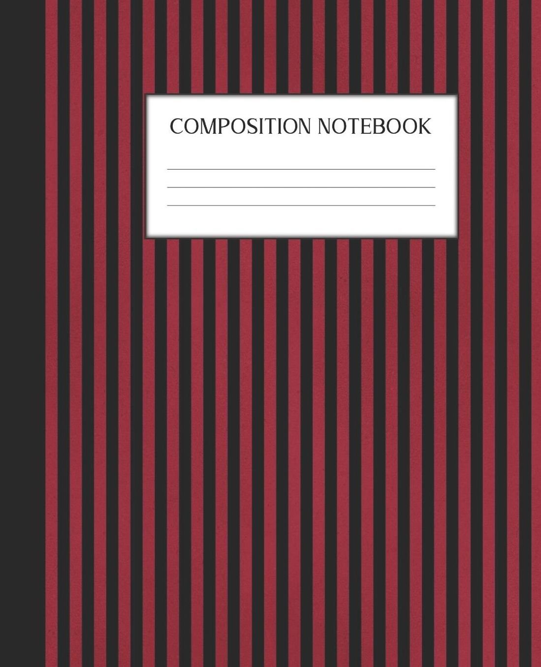 Composition Notebook: Wide Ruled Notebook Red Gothic Lined Journal 100 Pages 7.5 x 9.25 School Subject Book Notes Student Gift Kids Teenager Adult Teacher
