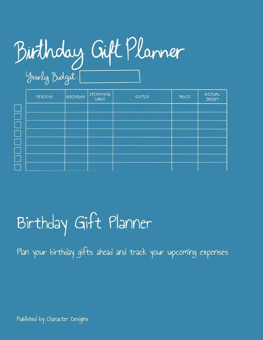 Birthday Gift Planner: Plan your birthday gifts ahead and track your upcoming expenses
