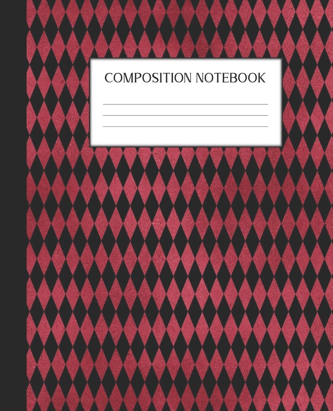 Composition Notebook: Wide Ruled Notebook Red Gothic Lined Journal 100 Pages 7.5 x 9.25 School Subject Book Notes Student Gift Kids Teenager Adult Teacher