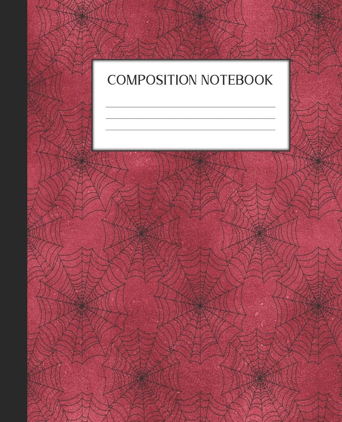 Composition Notebook: Wide Ruled Notebook Red Gothic Lined Journal 100 Pages 7.5 x 9.25 School Subject Book Notes Student Gift Kids Teenager Adult Teacher